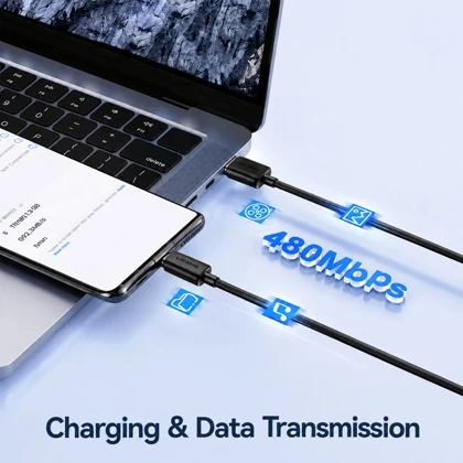 کابل تایپ سی یوسامز USAMS مدل SJ688 با جریان 3 آمپر 1 متر