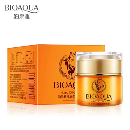 کرم آبرسان و ترمیم‌کننده BIOAQUA – مدل Horse Oil Cream