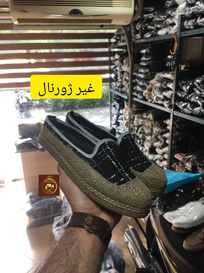 صندل اسلیپر زنانه کنفی پشت‌باز
