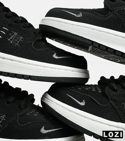 کفش کتانی مردانه و زنانه مشکی سفید نایک NIKE jordan Vodoo