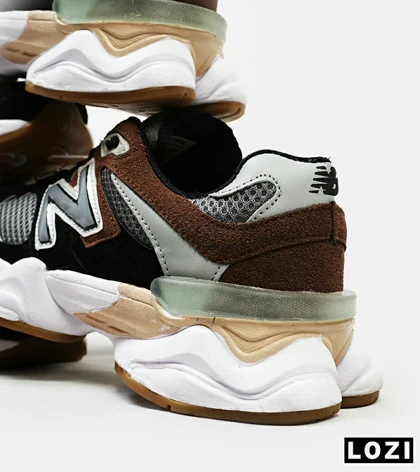 کفش کتانی مردانه و زنانه مشکی طوسی قهوه ای NEW BALANCE 9060
