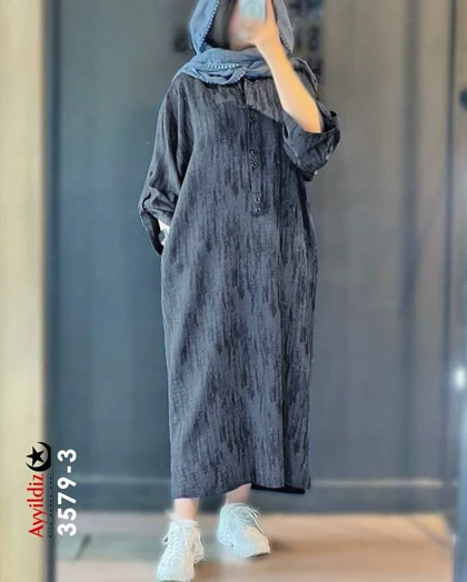 مانتو / پیراهن / کفتان زنانه سایز بزرگ کد 3579