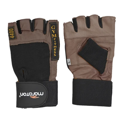 دستکش بدنسازی ماراتن مدل 4400 قهوه ای روشن