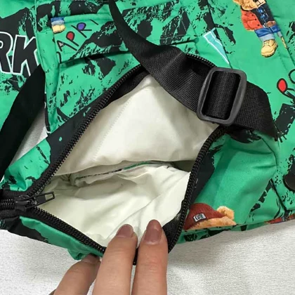 کاپشن بچه گانه خارجی طرح خرس سبز رنگ