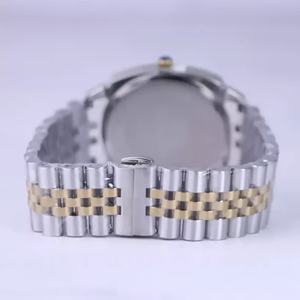 ساعت مچی سولیدا مردانه فلزی قاب مربع نقره ای طلایی G 6113/8