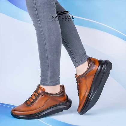 کفش مردانه چرم اسپرت طبی کد 6011003