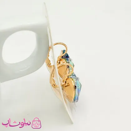 گوشواره ژوپینگ با کریستال سواروسکی هفت رنگ