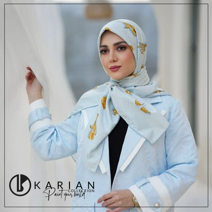روسری کاریان ابریشم ژاکارد هرمس 20164