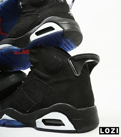 کفش کتانی ساق‌دار مردانه مشکی Nike air jordan 6