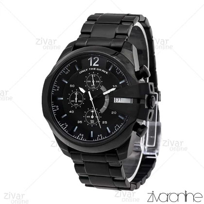 ساعت دیزل زنانه شاخدار تمام مشکی 106243
