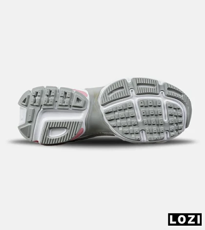 کفش کتانی مردانه و زنانه طوسی سفید صورتی Nike cushlon مدل 7578