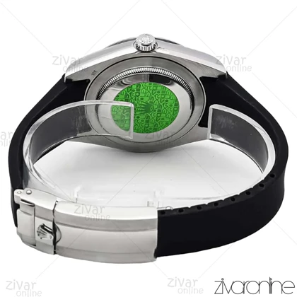 ساعت رولکس اویستر پرپچوال مردانه قاب سیلور بند رابر مشکی 106605