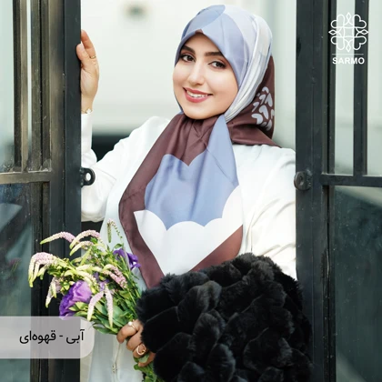 روسری ساتن ابریشم ابرا
