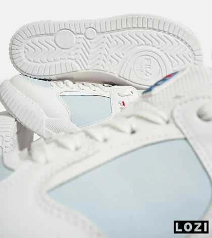 کفش کتانی مردانه سفید آبی FILA مدل 6955