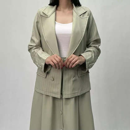 کت دامن زنانه راه راه 002214626409 18