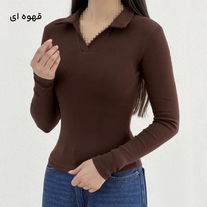 پولوشرت زنانه یقه شکاری کبریتی | آی بولک