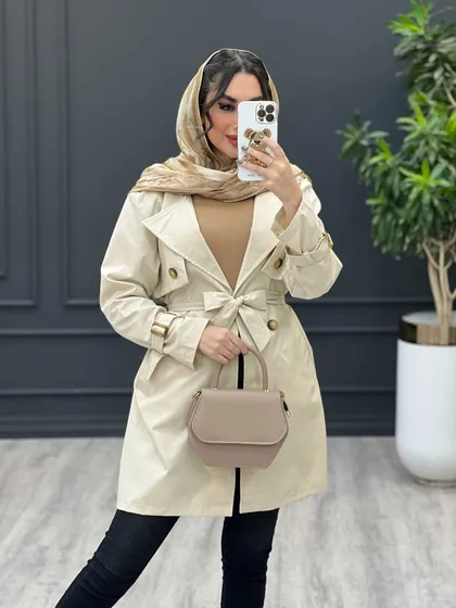 بارانی ژیله دکمه دار