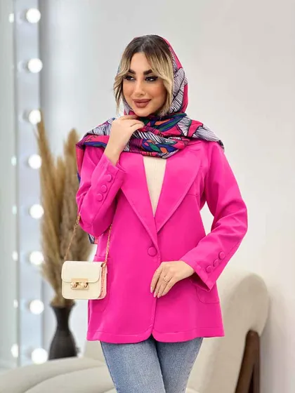 مانتو مازراتی یقه انگلیسی تک جیب