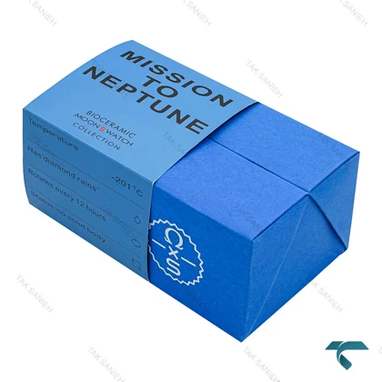 جعبه اورجینال ساعت امگا سواچ ماموریت به نپتون آبی Swatch-Box-7799-U