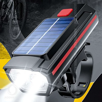 چراغ جلو دوچرخه بوق دار شارژی NITRO