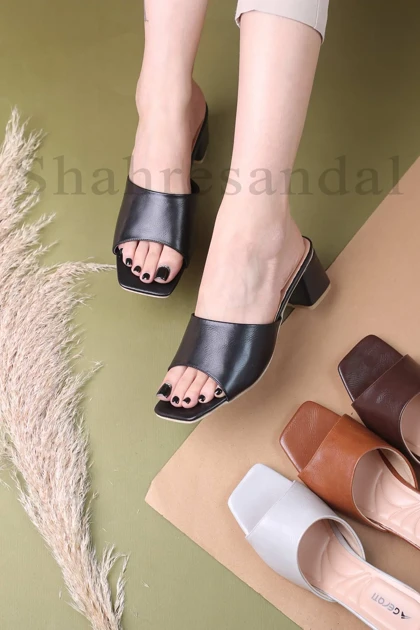 کفش صندل پاشنه‌دار زنانه کد 603