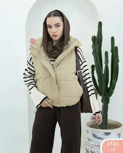 پافرکلاه داربغل گت 5255