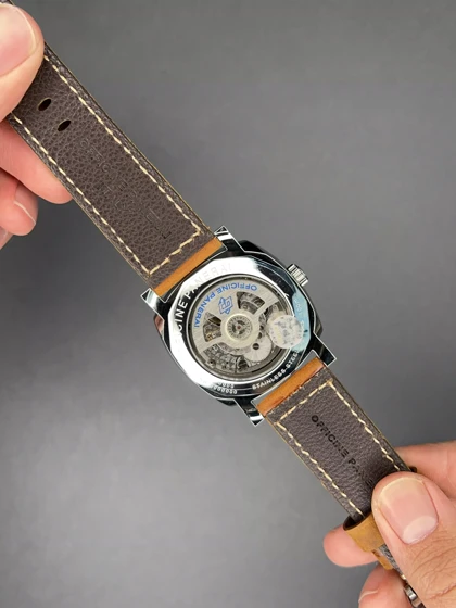 ساعت مچی پنرای رادیومیر بند چرمی صفحه سبز ثانیه بغل Panerai Radiomir