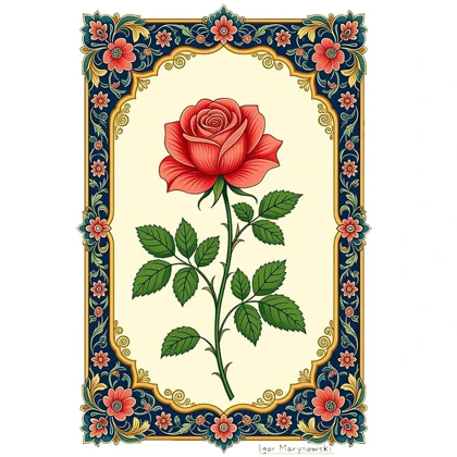 استیکر پارچه و لباس پاد آفرین مدل گل زیبا کد 3926