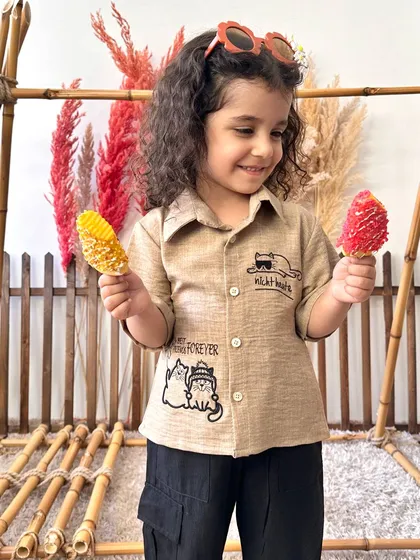 کراپ شلوارک دو گربه