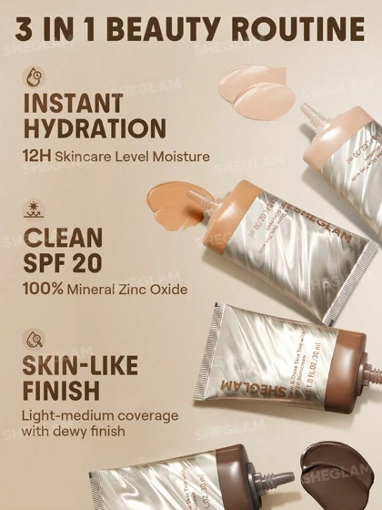 کرم پودر شیگلم مدل Dew & Done Skin Tint با SPF20 حجم 30 میل