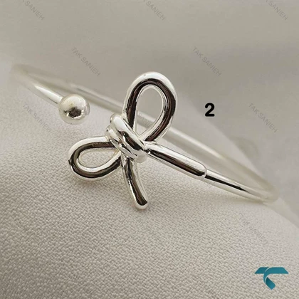 بنگل های طرح پاپیون و خاویاری Bracelet-8462-L