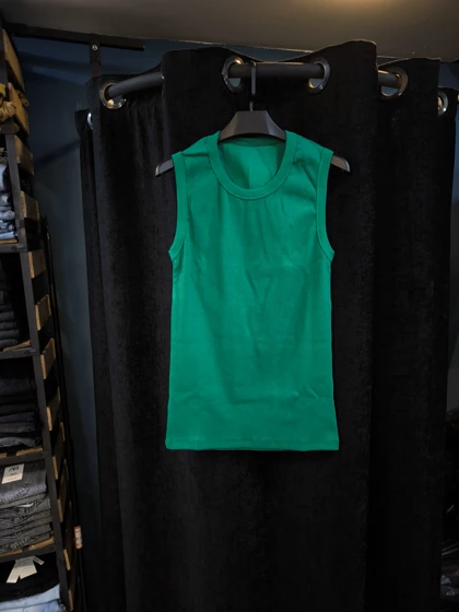 تنک تاپ سبز بوتگاییی کبریتی مناسب سایز 50 تا 75 کیلو کیفیت عالی