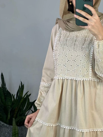 پیراهن مانتویی نیلسا