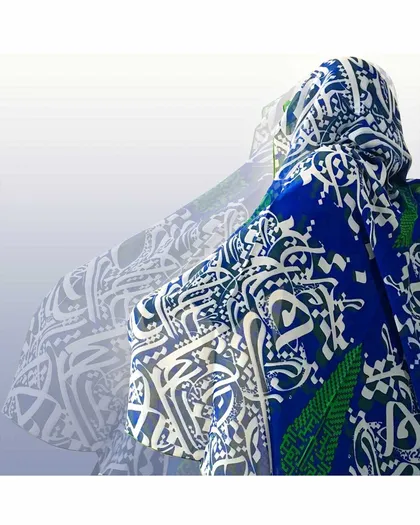 روسری زنانه طرح نوشته