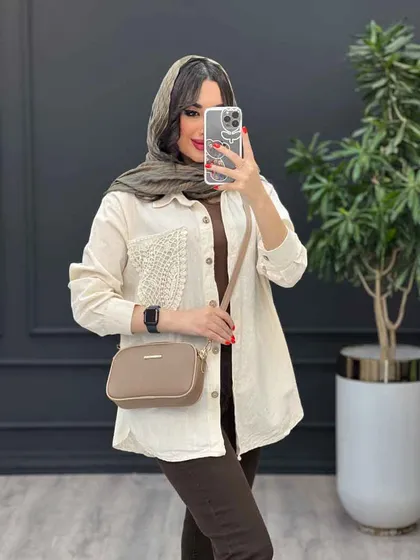 مانتو شومیزی جیب گیپور