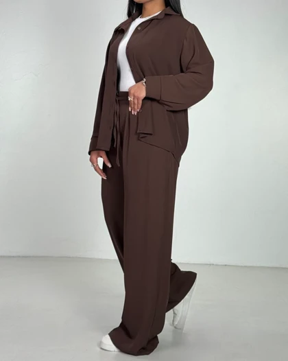 ست شومیز  و شلوار کرپ کد 9000102