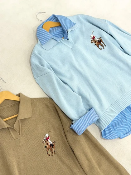 پلیور بافت گلدوزی ماریل