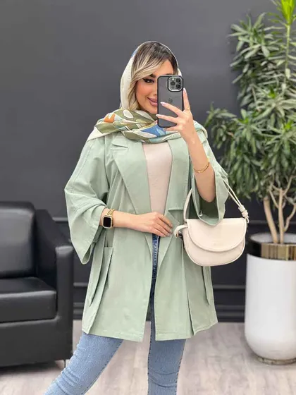مانتو لینن جیب پاگن