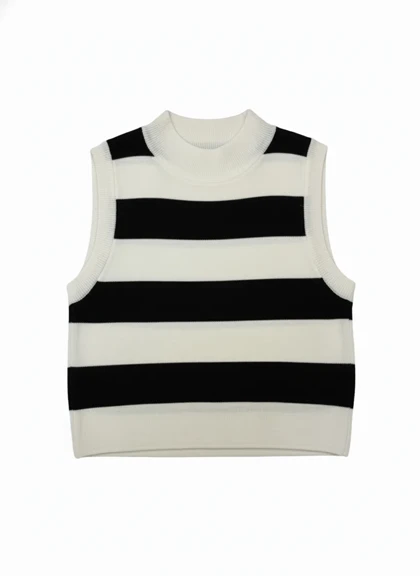 تاپ بافت راه راه زنانه رزمری مدل Rose Merry CL3253