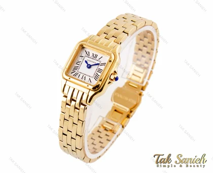 ساعت مچی کارتیه پنته زنانه طلایی اسمال Cartier-3222-L