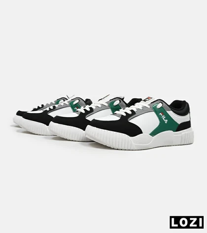 کفش کتانی مردانه سفید سبز مشکی FILA مدل 5374