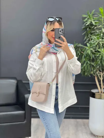 شومیز آستین پاگن پشت پیله