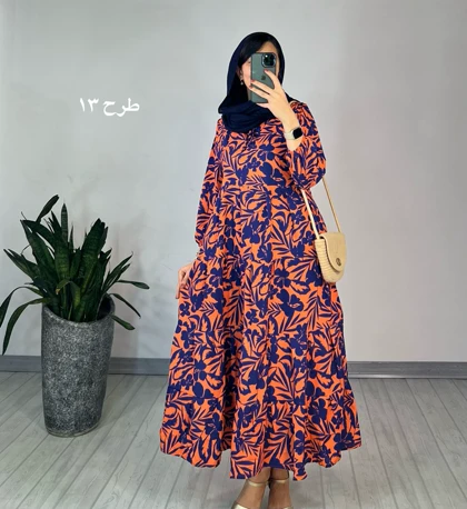 پیراهن طرحدار مزونی 63