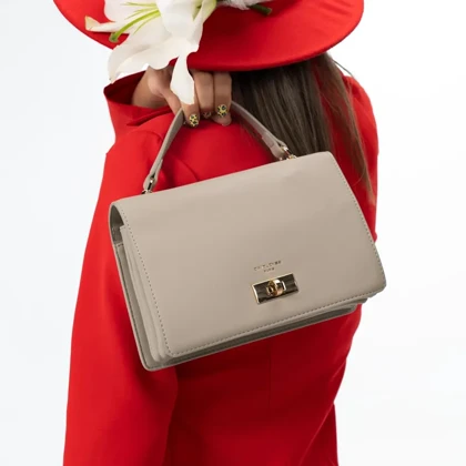 کیف دوشی زنانه چرم مصنوعی دیوید جونز DAVID JONES