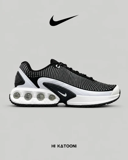 کتانی نایک Air Max DN Ultra مشکی سفید مدل 9705 مردانه و زنانه