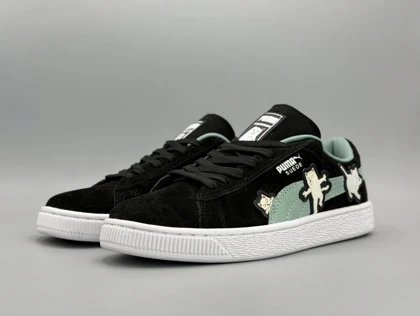 کتانی پوما سوئد ریپ ان دیپ مشکی سبز/Puma suede RIPNDIP