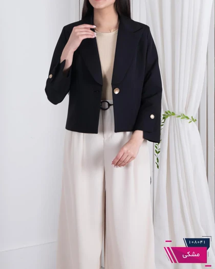 کراپ کت آستین دکمه VALERIE