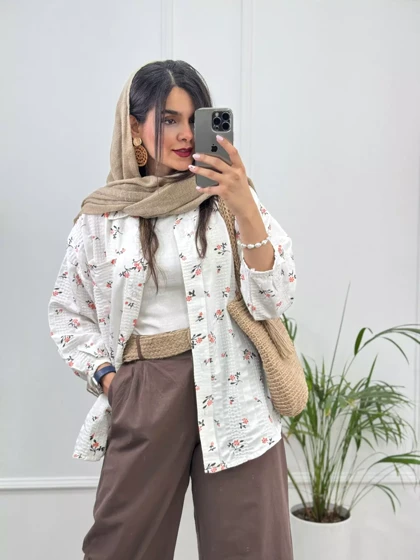 مانتو لینن شکوفه