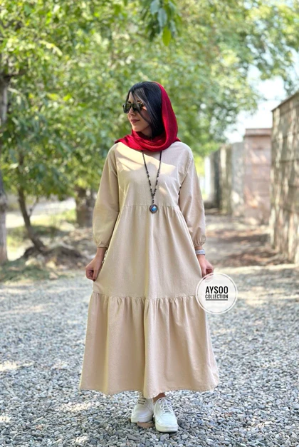 پیراهن مانتویی آیسو