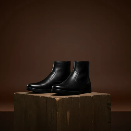نیم بوت مردانه مشکی مدل Rad